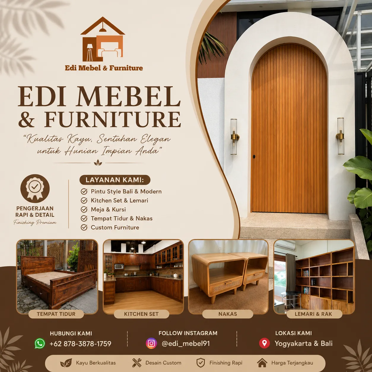 Edi Furniture showroom dan produk mebel berkualitas